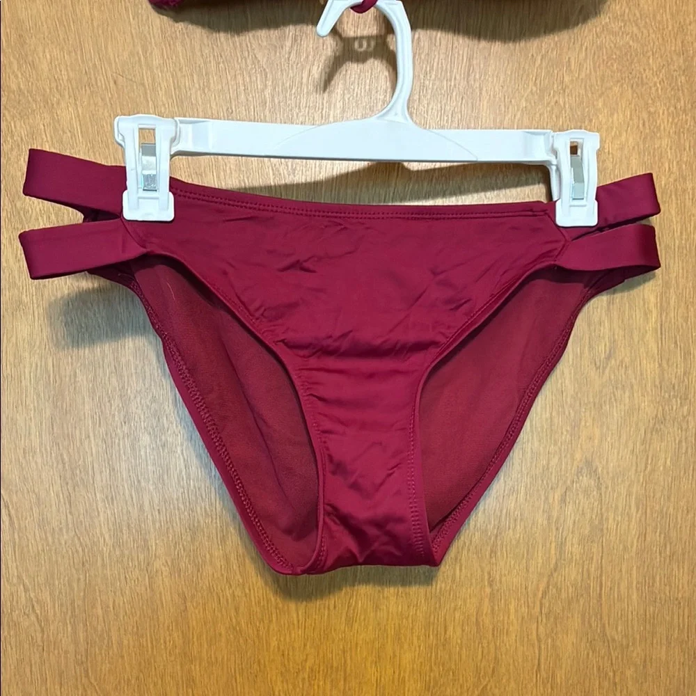 Mossimo Supply Co. Burgundy Bikini Set - Picture 2 of 7
